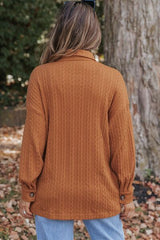 Strukturierte Hemdjacke mit Knöpfen und Taschen