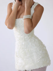 Ariadna - Minivestido con corsé y estampado floral