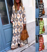 Huda - Kleid mit V-Ausschnitt