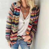 Noa - Warm multicolored cardigan