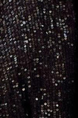 Chaqueta de manga larga con cremallera y lentejuelas