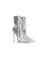 Vaughn Sequin Ankle Boots