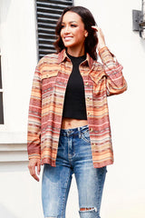 Chaqueta de manga larga con botones geométricos