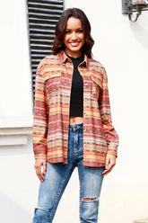 Chaqueta de manga larga con botones geométricos