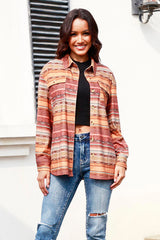 Chaqueta de manga larga con botones geométricos