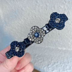 Sparkling Crystal Stone Braided Hair Clips