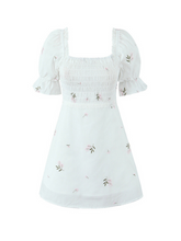 Celeste Floral Puff Sleeve Mini Dress