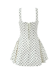 Sabrina Polka-Dot Mini Dress