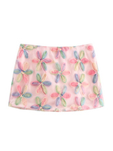 Drea Floral Embroidered Mini Skirt