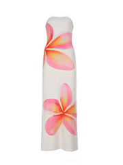Daria Floral Strapless Maxi Dress