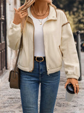 Perfee – Polarfleecejacke mit Reißverschluss und überschnittenen Schultern