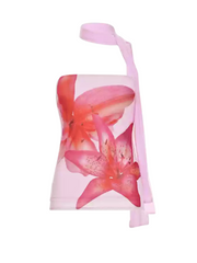 Sierra Pink Floral Mesh Halter Top