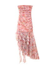 Brystal Mesh Floral Midi Dress