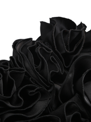 Inna Bloom Corset Skirt Set in Black