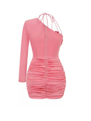 Abella Floral One Shoulder Dress