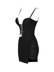 Christa Cut-Out Ruched Mini Dress