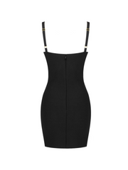 Christa Cut-Out Ruched Mini Dress