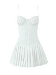 Ina Pleated Mini Dress