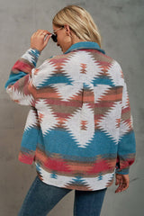 Jacke mit bedrucktem Kragen