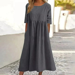 Casual Cotton Women's Dress