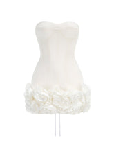 Inna Bloom Corset Mini Dress in White