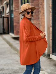 Strickjacke mit offenen Ärmeln und offenem Vorderteil