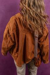 Jeansjacke mit Kragen und Knopfleiste