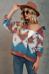 Jacke mit bedrucktem Kragen