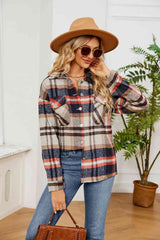 Karierte Hemdjacke mit Kragen