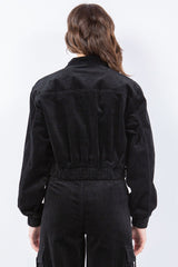 American Bazi – Kurze Cordjacken mit Knopfleiste