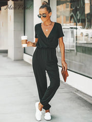 V-Neck Jumpsuit 2024