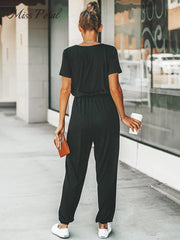 V-Neck Jumpsuit 2024