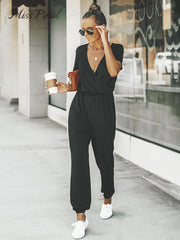 V-Neck Jumpsuit 2024