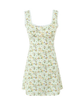 Nisa Satin Floral Mini Dress