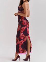 Jena Rose Print Maxi Dress