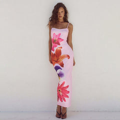 Griffin Floral Maxi Dress in Pink