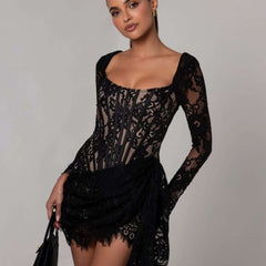 Marta Lace Corset Mini Dress