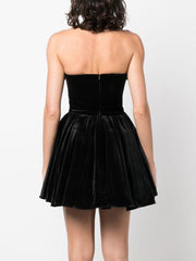 Polina Velvet Floral Mini Dress