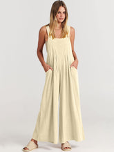 ROSA - SLEEVELESS JUMPSUIT WITH WIDE LEGS