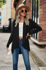 Langärmliges Oberteil mit offener Vorderseite