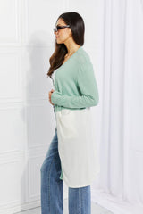 Cárdigan estilo abrigo con bloques de color Until You Comes de Culture Code