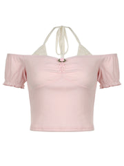 Evee Off Shoulder Crop Top