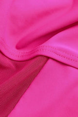 Neckholder-Badeanzug mit Cut-Outs und Mesh-Einsätzen