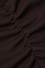 Top de tirantes fruncido liso con cuello halter