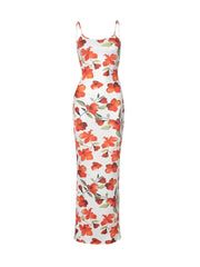 Zoe Floral Print Maxi Dress