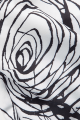 Line Print Strapless Midi Dress - HouseofHalley