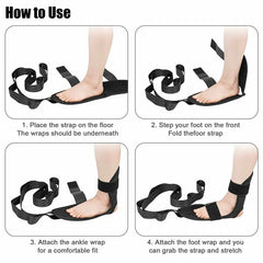 Correa de estiramiento de yoga ajustable