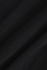 Rib Knit Short Sleeve Slit Midi Dress - HouseofHalley