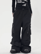 Ruched Zip Pocket Cargo Pants - HouseofHalley