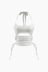 Side Tie Halter Top - HouseofHalley